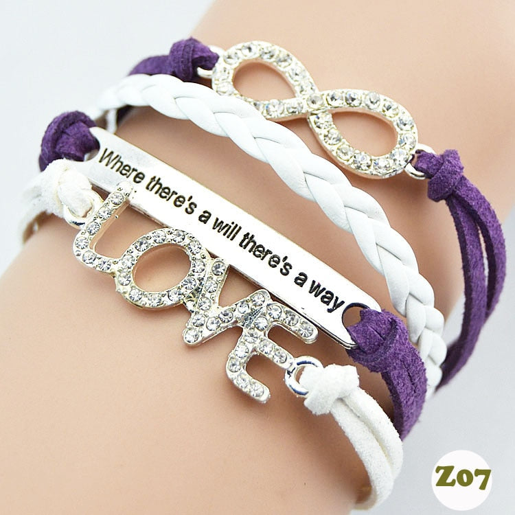 Stacked Love Infinity Bracelet