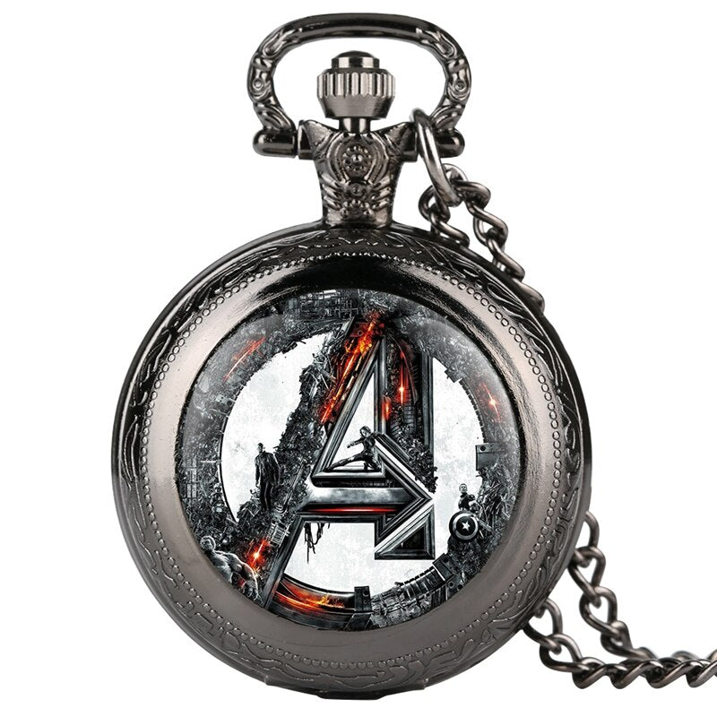 Marvel Avengers Logo Pocket Watch