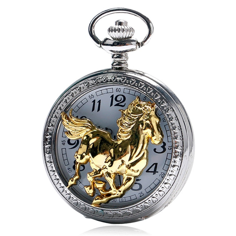 Horse Theme Pocket Watch