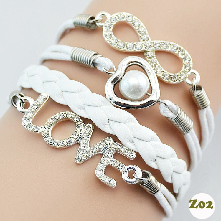 Stacked Love Infinity Bracelet