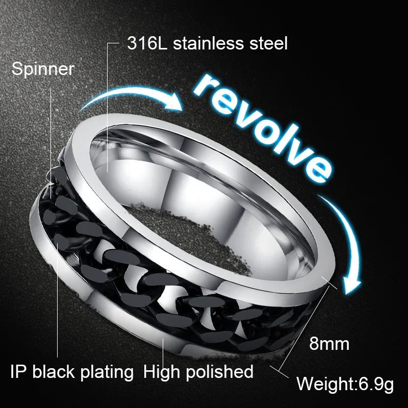 Stainless Steel Spinner Chain Ring