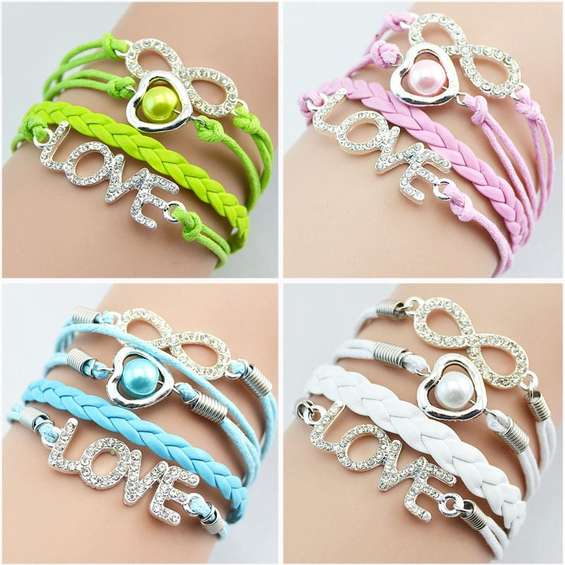 Stacked Love Infinity Bracelet