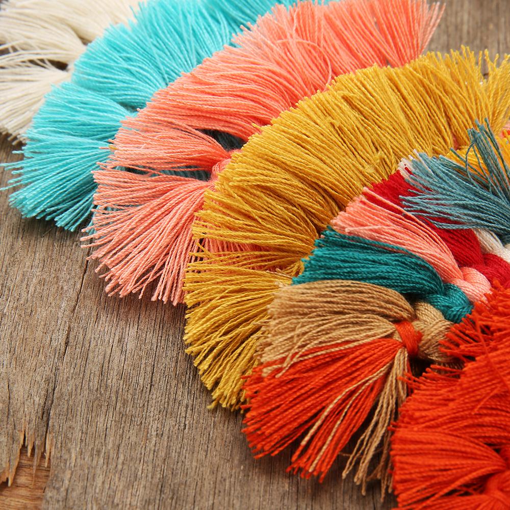 Macrame Feather Earrings