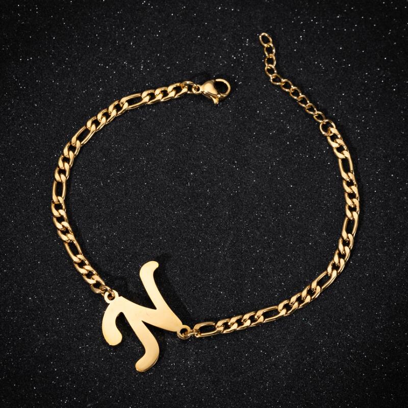 Initial Chain Bracelet