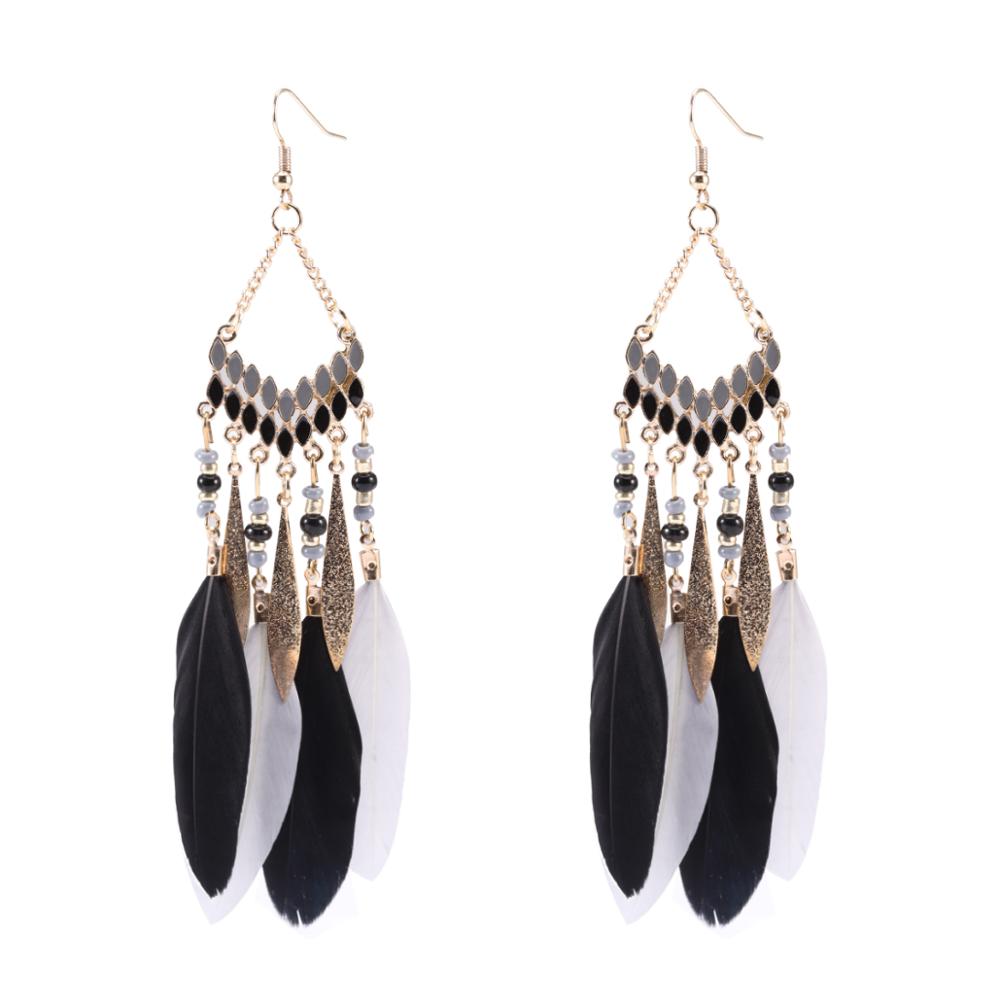 Bohemian Feather Earrings