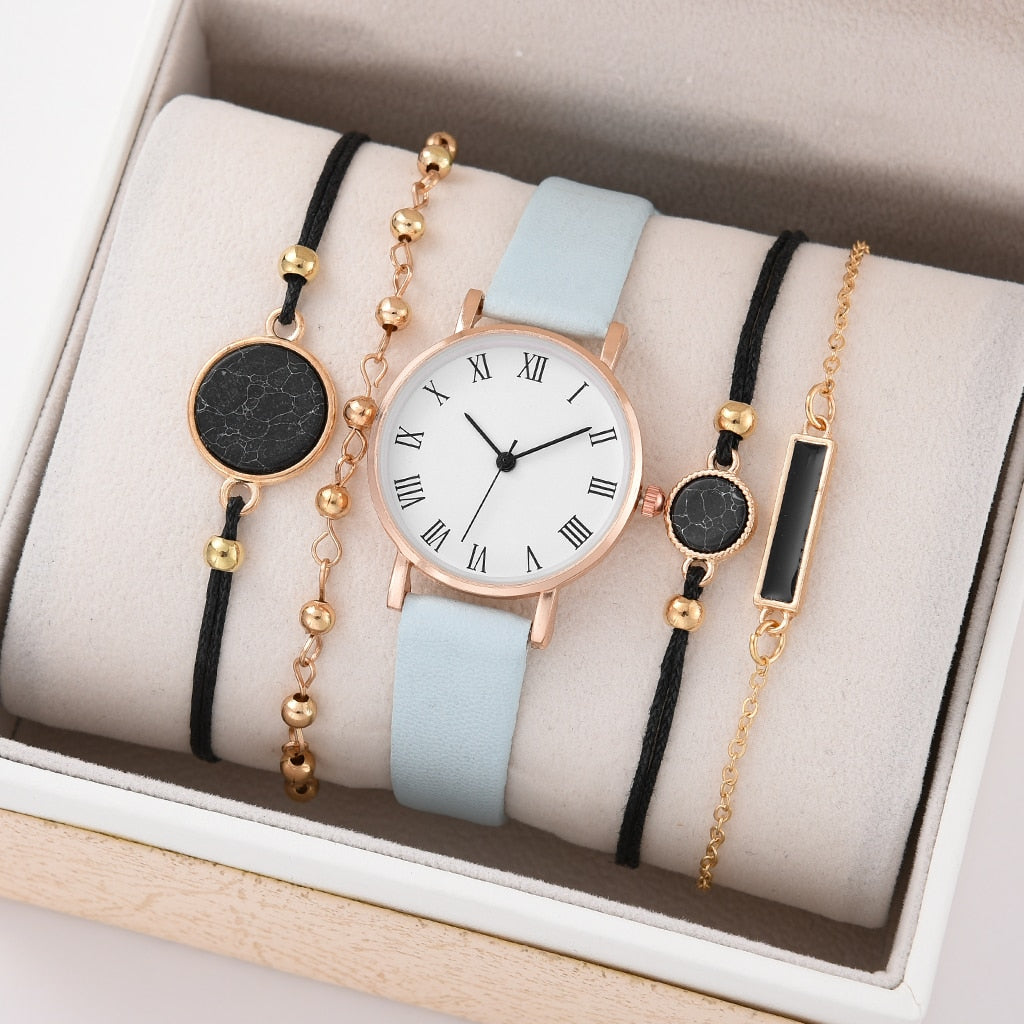 5/2PCS Quartz Watch Set