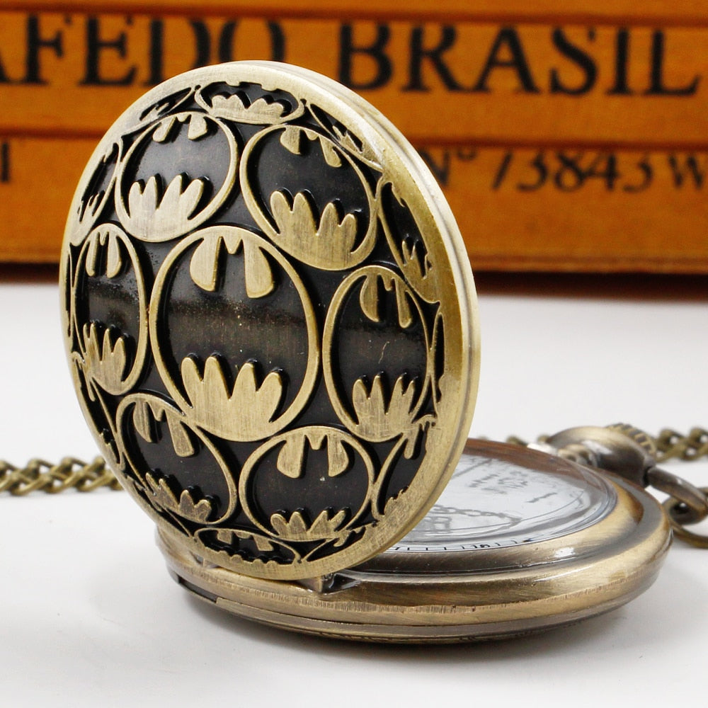 Batman Logo Quartz Pocket Watch