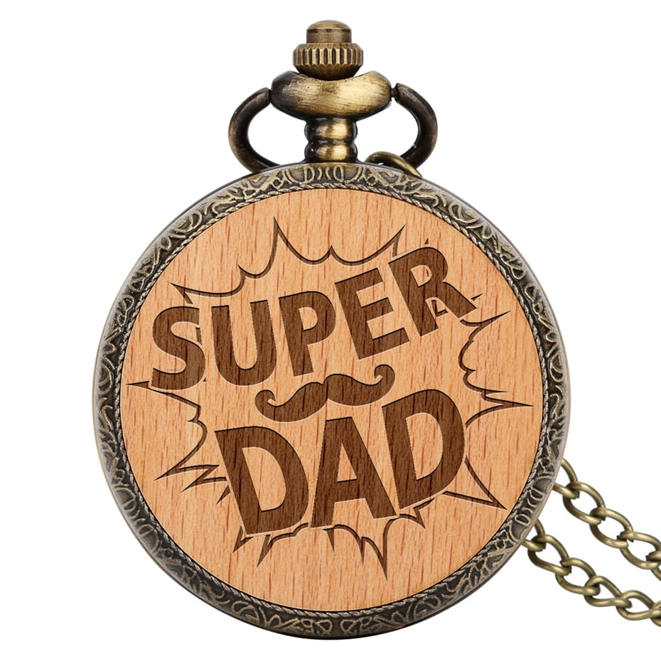 Dear Dad Quartz Pocket Watch