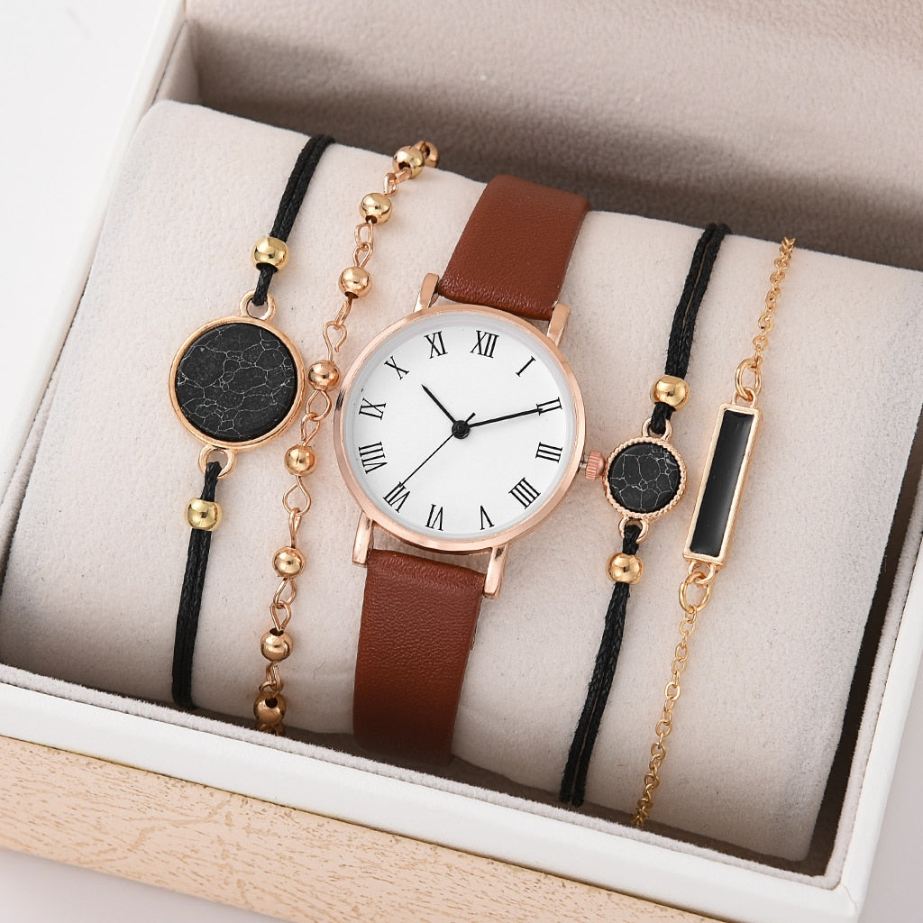 5/2PCS Quartz Watch Set