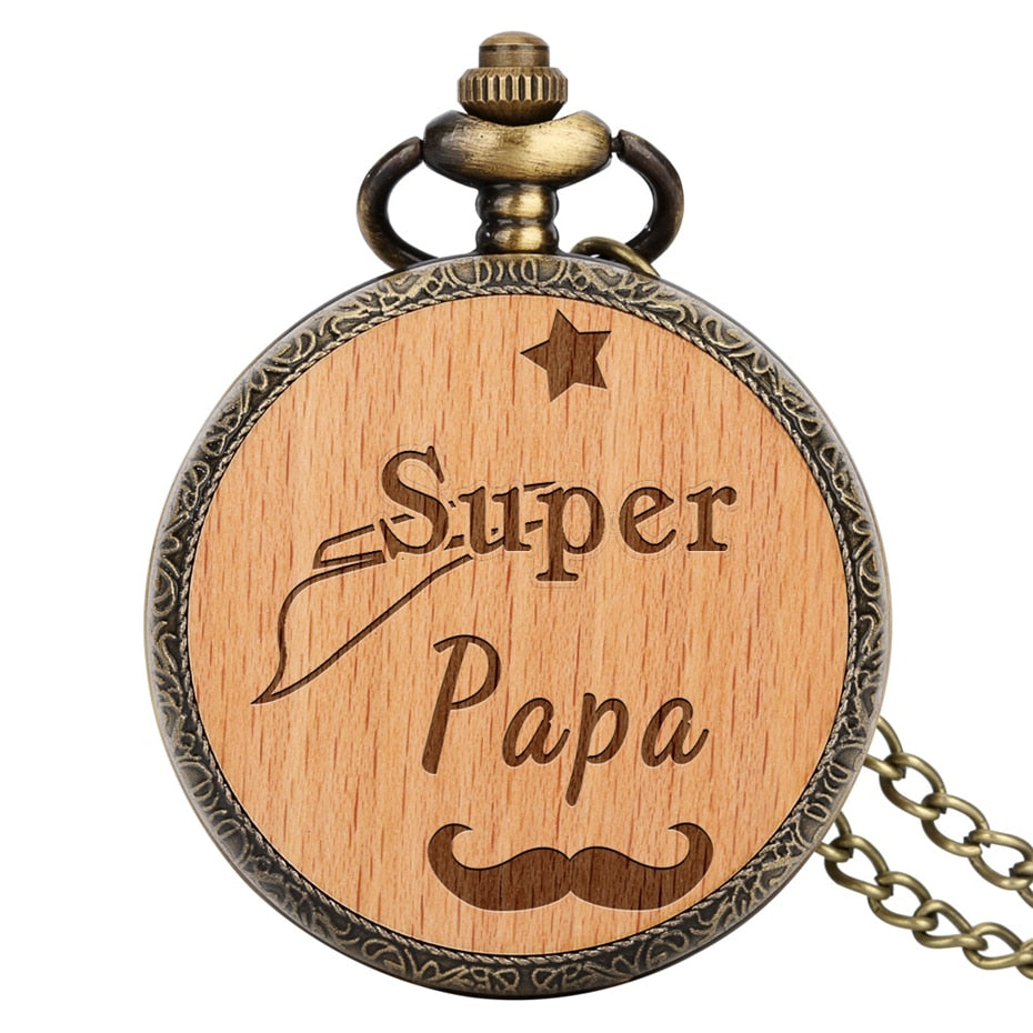 Dear Dad Quartz Pocket Watch