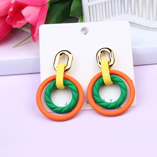 Acrylic Candy Rings Earrings