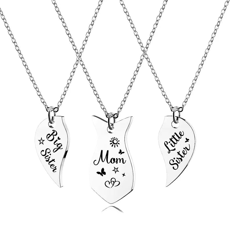 3 PCS Heart-Mother Daughters Necklace