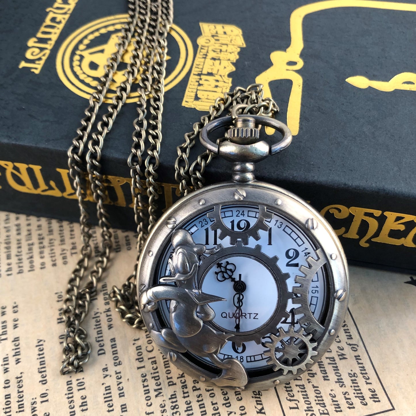 Steampunk Donald Duck Pocket Watch