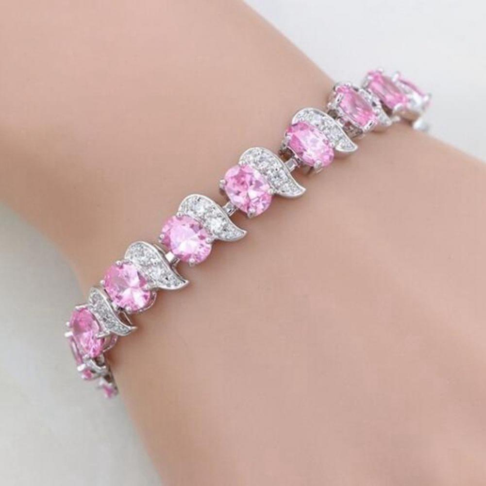 Colored Rhinestone Tennis Bracelet