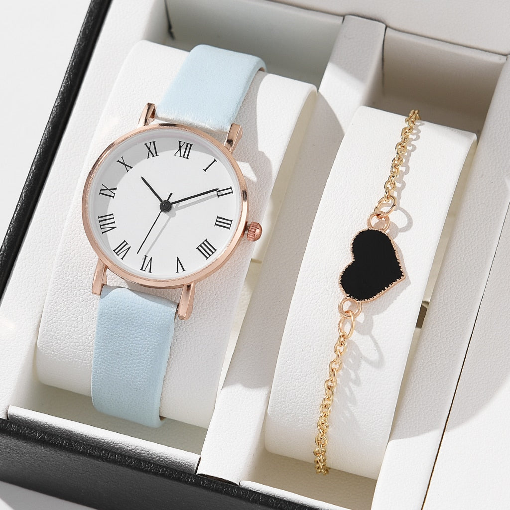 5/2PCS Quartz Watch Set