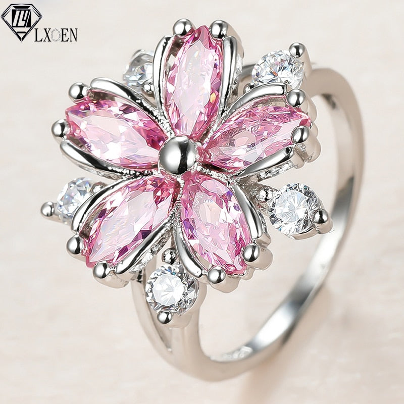 CZ Flower Ring