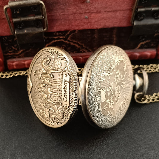 Western Cowboy Pocket Watch