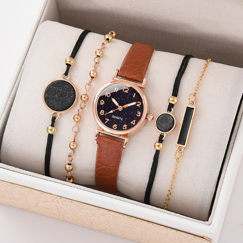 5/2PCS Quartz Watch Set