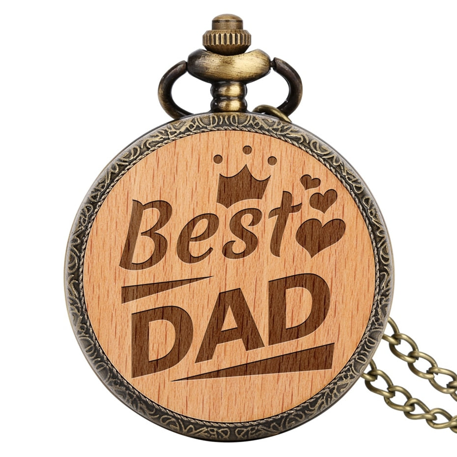 Dear Dad Quartz Pocket Watch