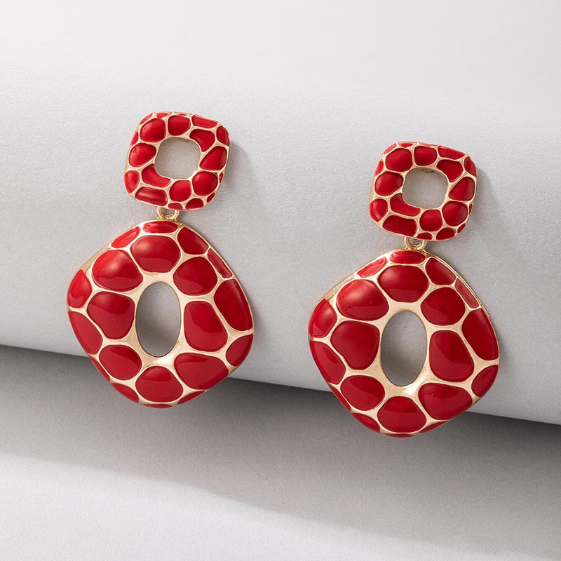 Modern Geometric Dangle Earrings