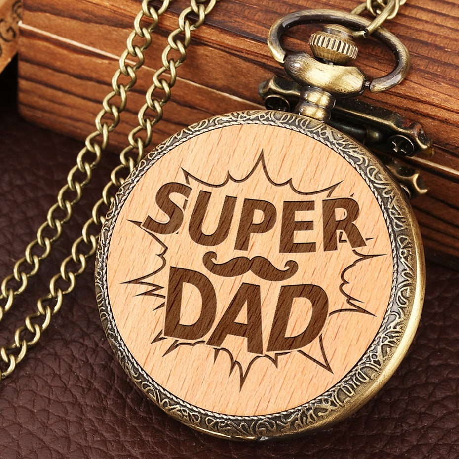 Dear Dad Quartz Pocket Watch