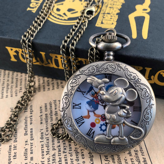 Cartoon Face Mickey Pocket Watch