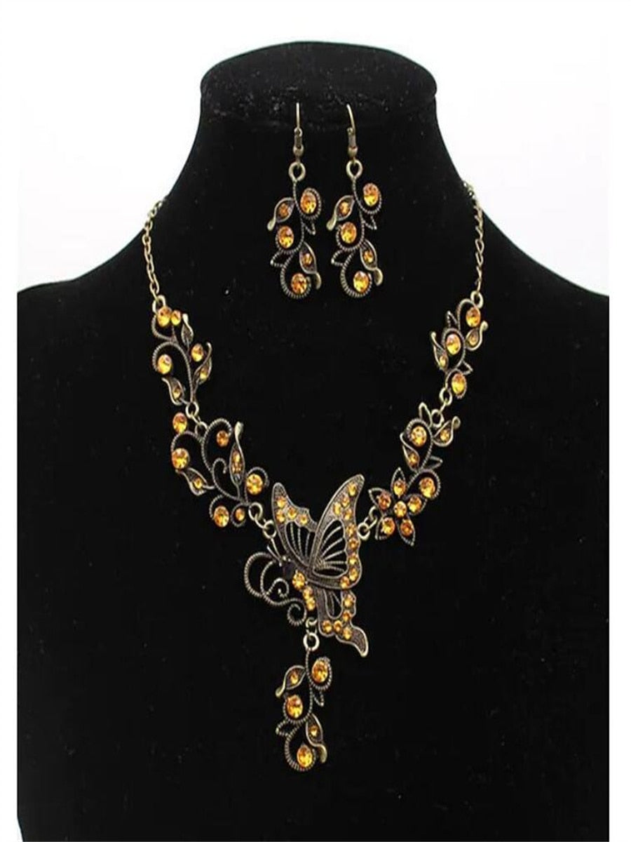 Embellished Butterfly Necklace