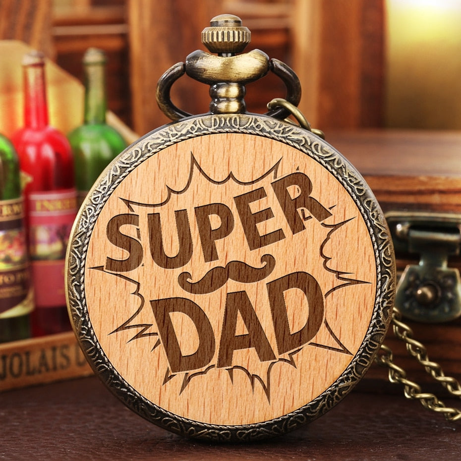 Dear Dad Quartz Pocket Watch