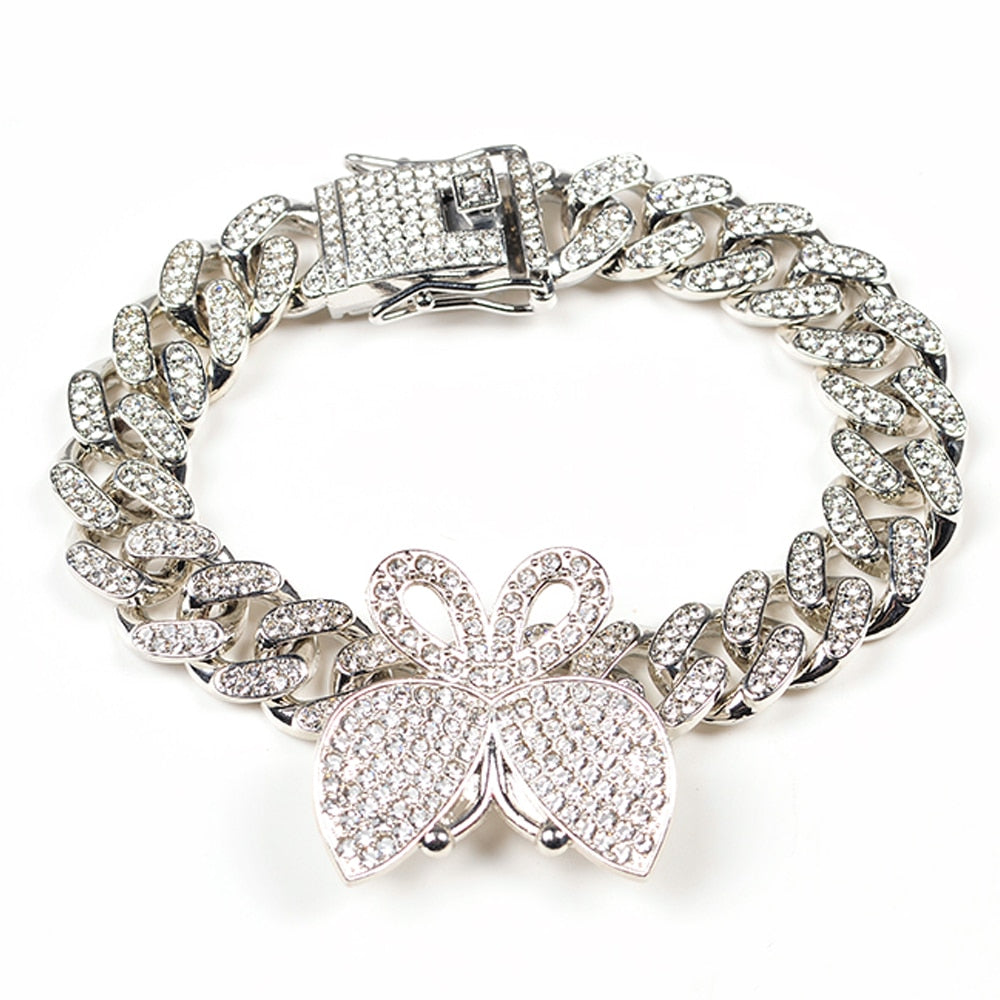 Chunky Link Rhinestone Bracelet