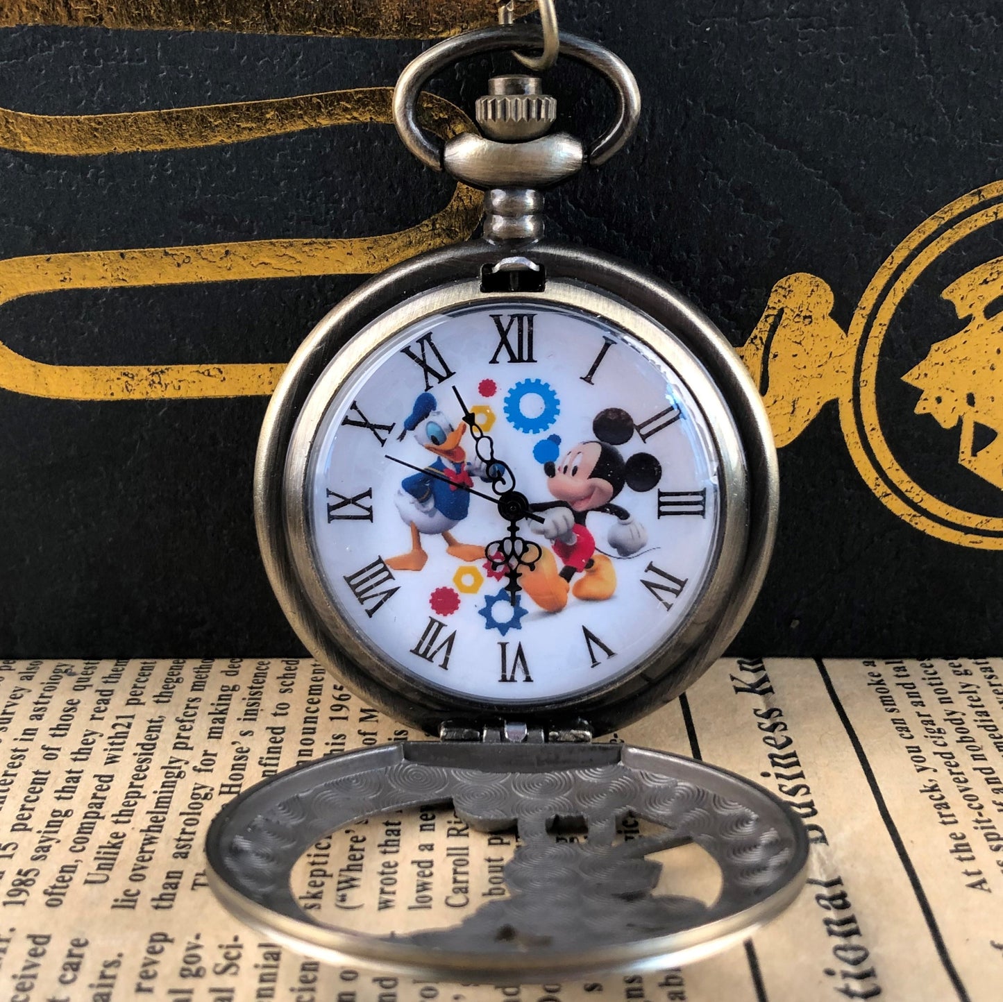 Cartoon Face Mickey Pocket Watch