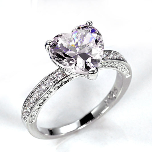 CZ Heart Ring