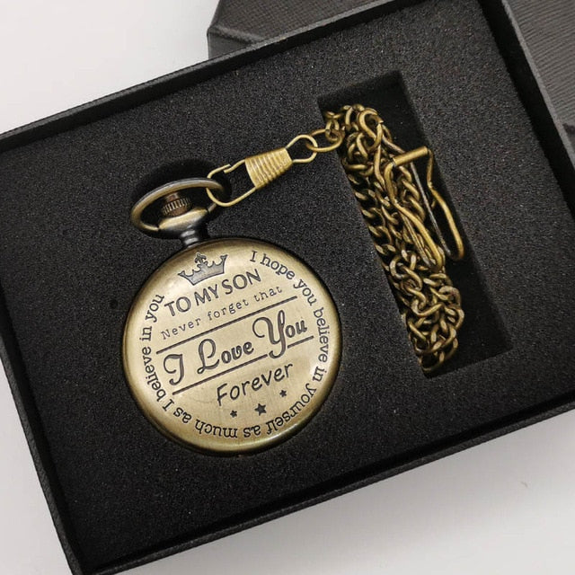 To My Son/Grandson Pocket Watch