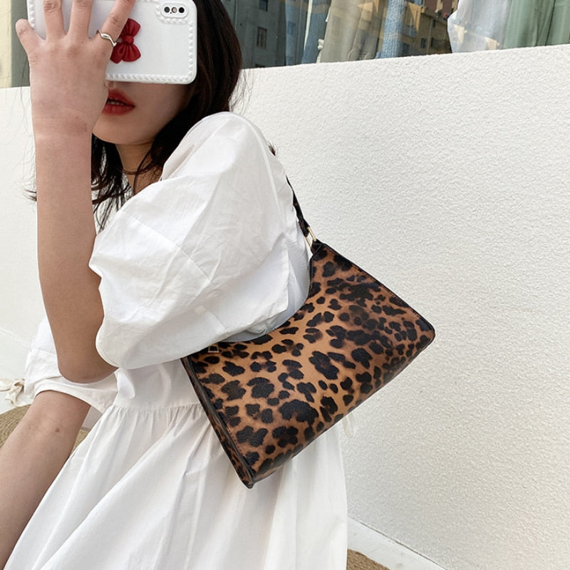 Animal Print Shoulder Bag