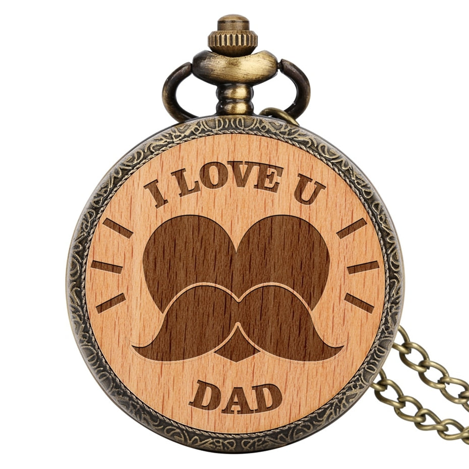 Dear Dad Quartz Pocket Watch