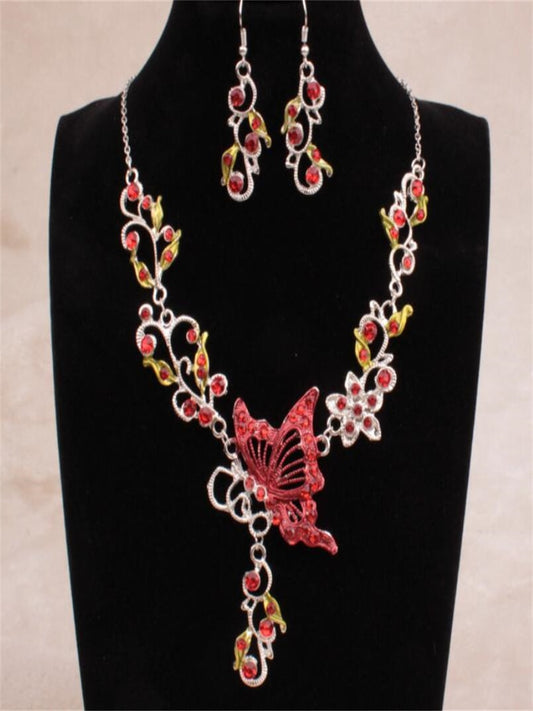 Embellished Butterfly Necklace