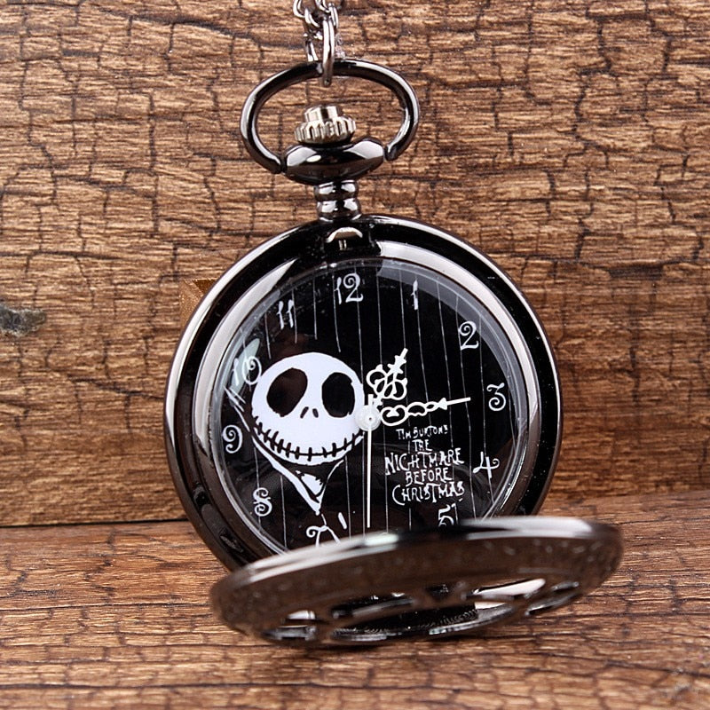 Black Nightmare Before Christmas Pocket Watch