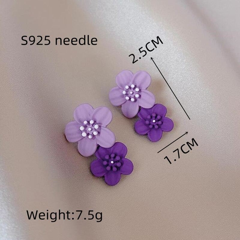 Flower Dangle Earrings