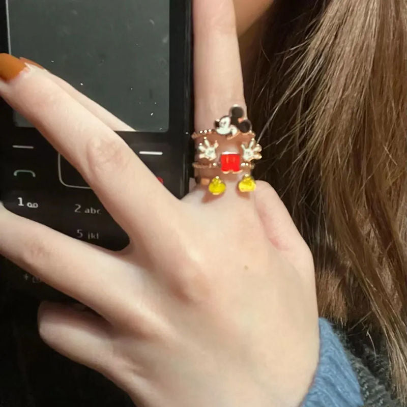 Multi Layer Cartoon Open Ring