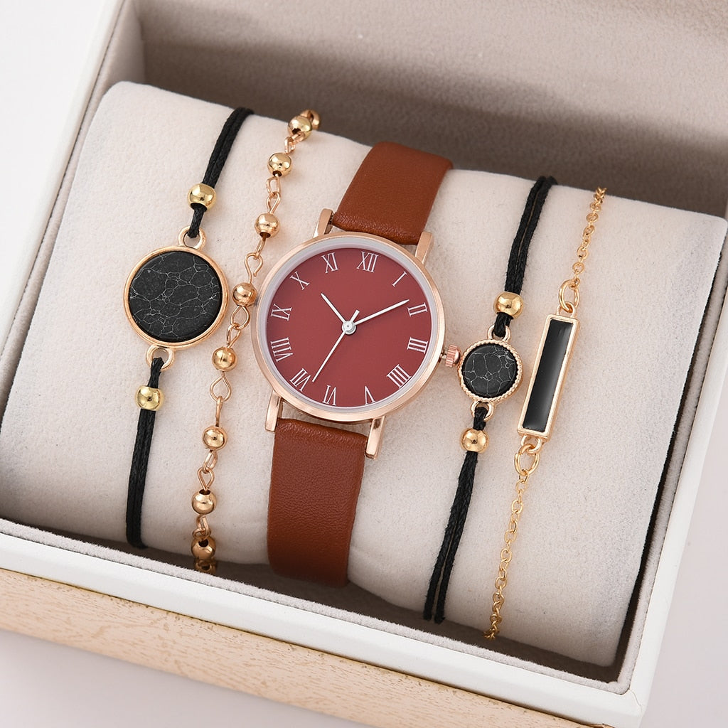 5/2PCS Quartz Watch Set