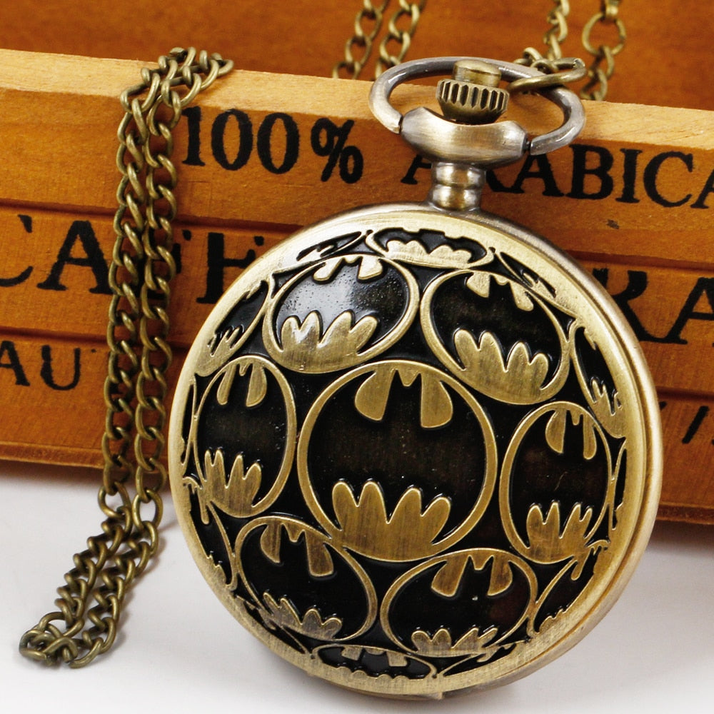 Batman Logo Quartz Pocket Watch