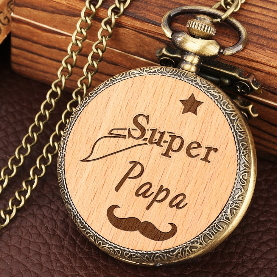 Dear Dad Quartz Pocket Watch