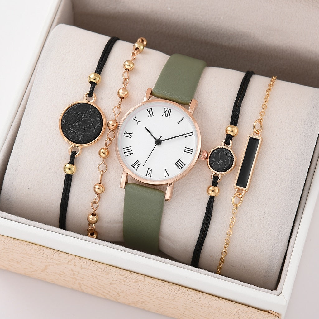 5/2PCS Quartz Watch Set