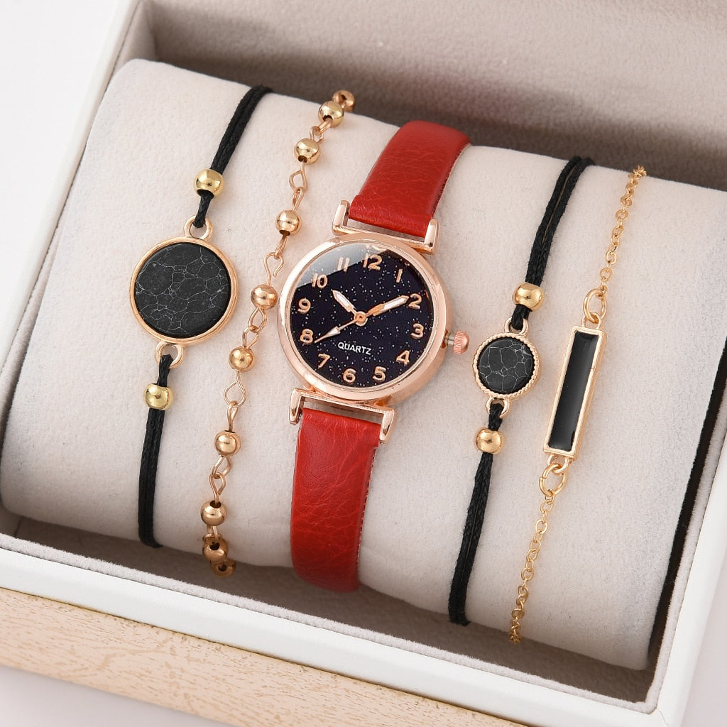 5/2PCS Quartz Watch Set