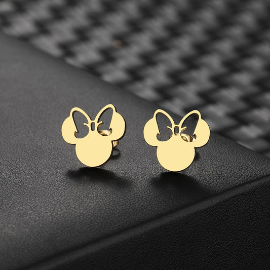 Cartoon Mouse Stud Earrings