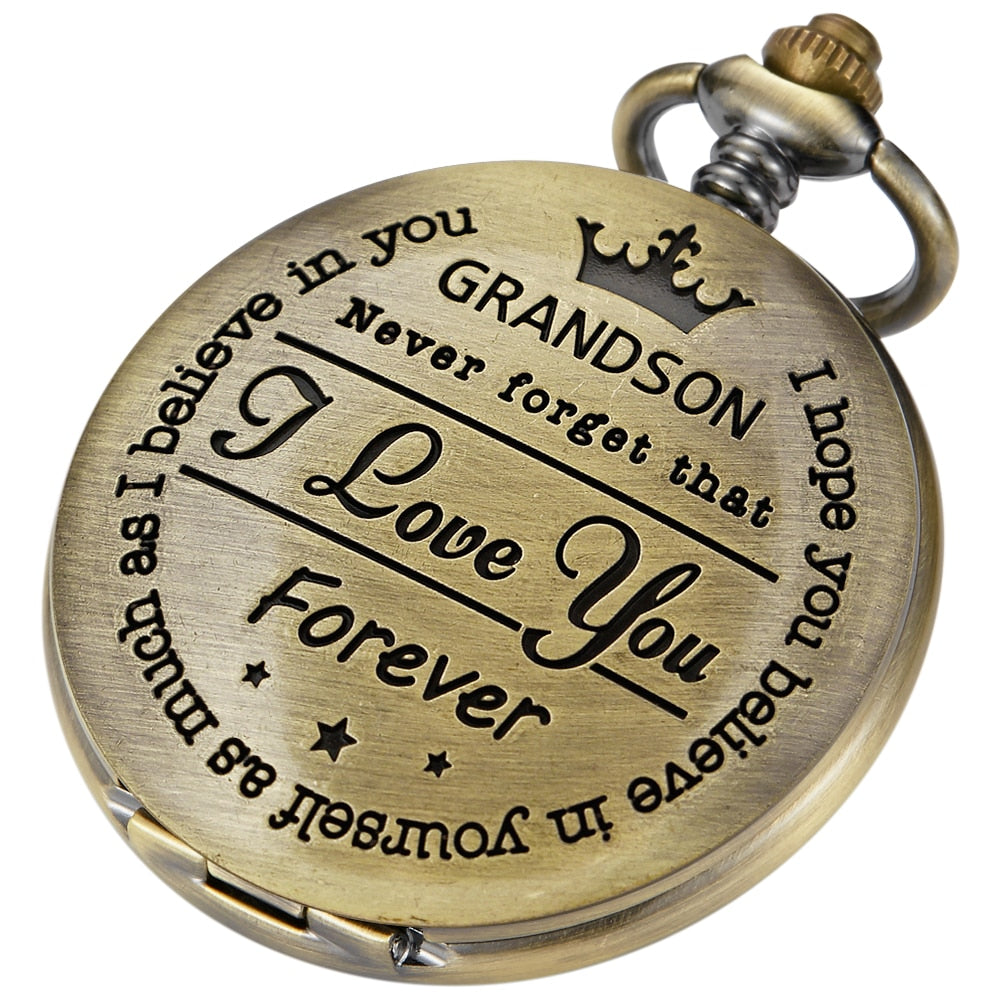 To My Son/Grandson Pocket Watch