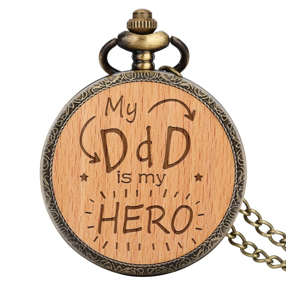 Dear Dad Quartz Pocket Watch