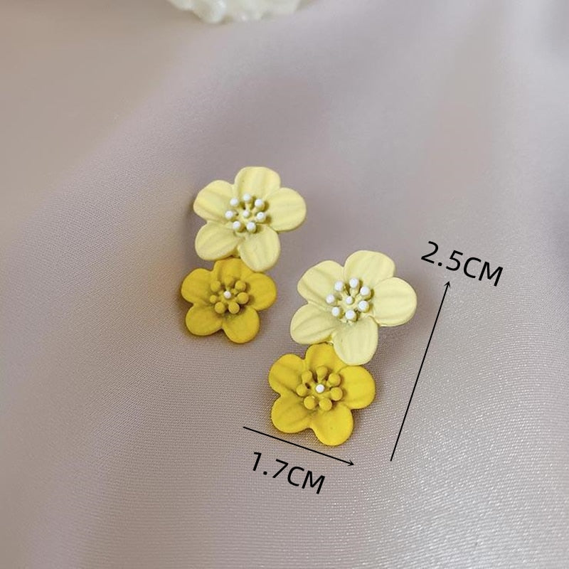 Flower Dangle Earrings