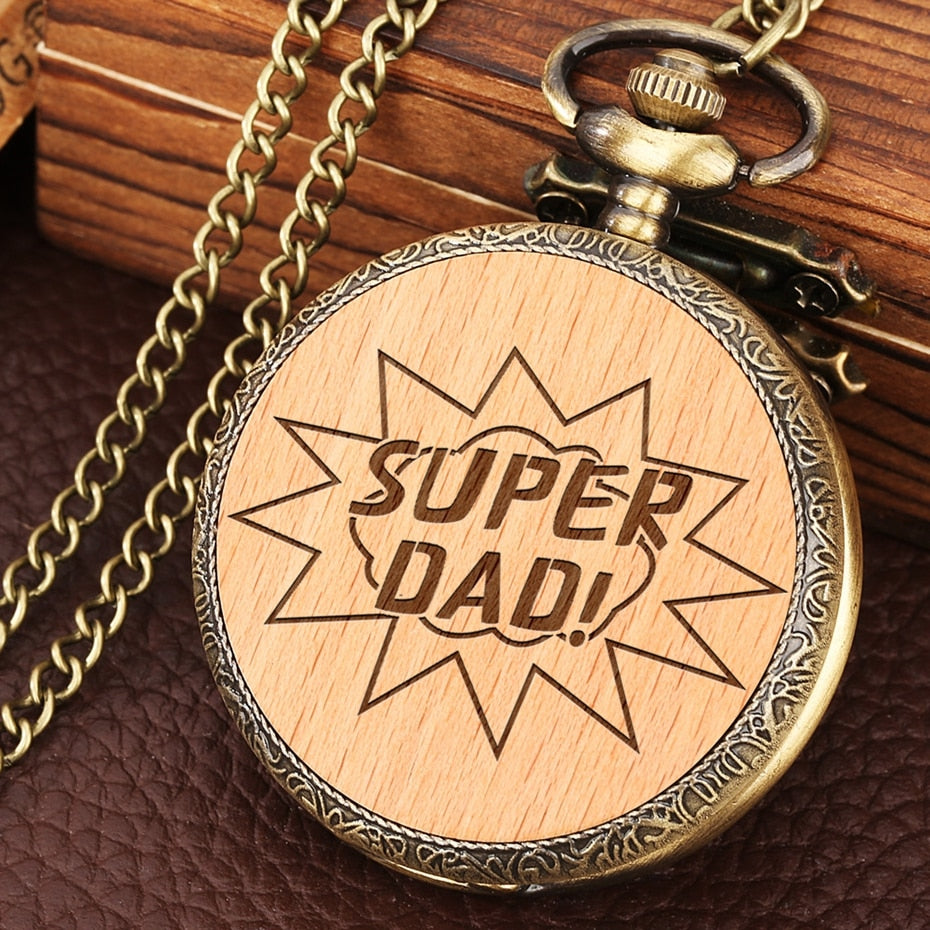 Dear Dad Quartz Pocket Watch