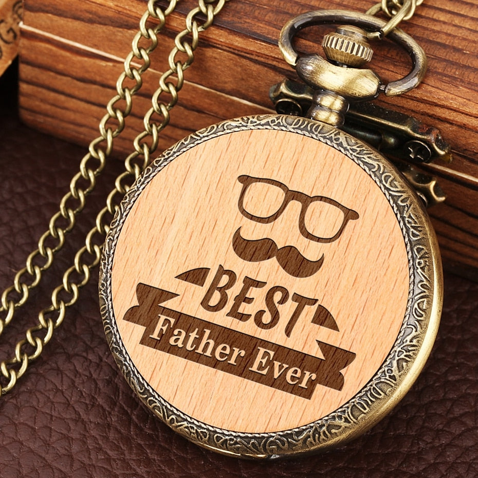 Dear Dad Quartz Pocket Watch