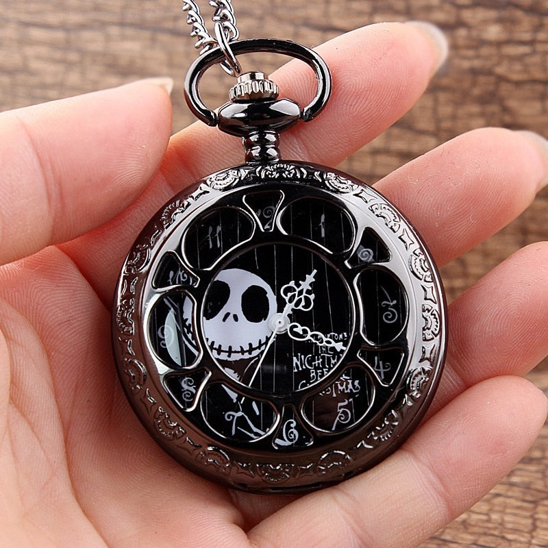 Black Nightmare Before Christmas Pocket Watch